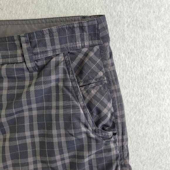 Lululemon Shorts Mens 36 Gray Plaid Kahuna Beach Skateboard Athleisure Resort - Picture 2 of 15